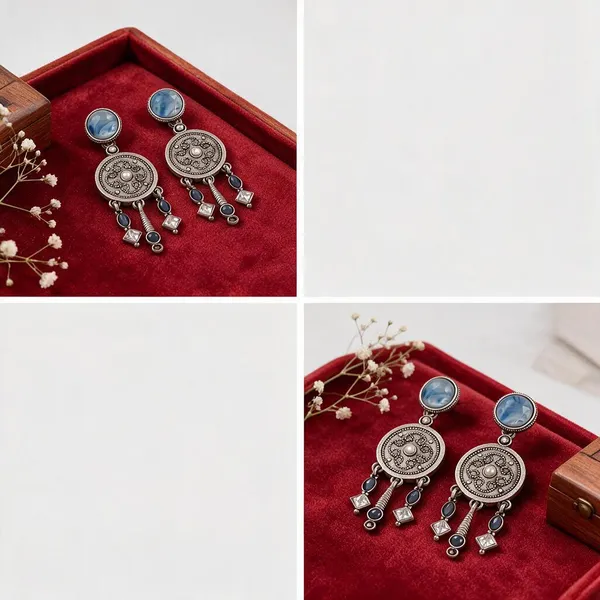 Silver-Tone_Blue_Stone_Drop_Earrings_for_Women