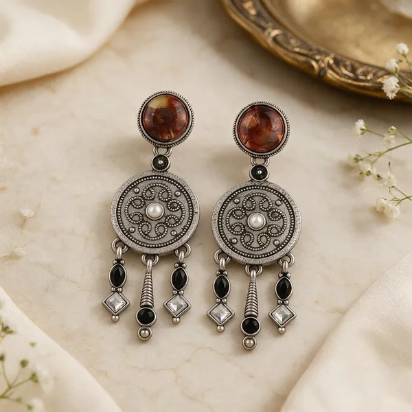 Silver_Tone_Stone_Studded_Drop_Earrings_for_Women