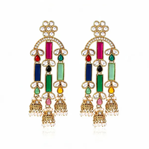 Gold_Tone_Multicolour_Stone_Jhumka_Drop_Earrings_for_Women