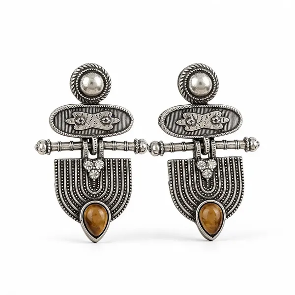 Oxidized_Silver_Tribal_Drop_Earrings_for_Women