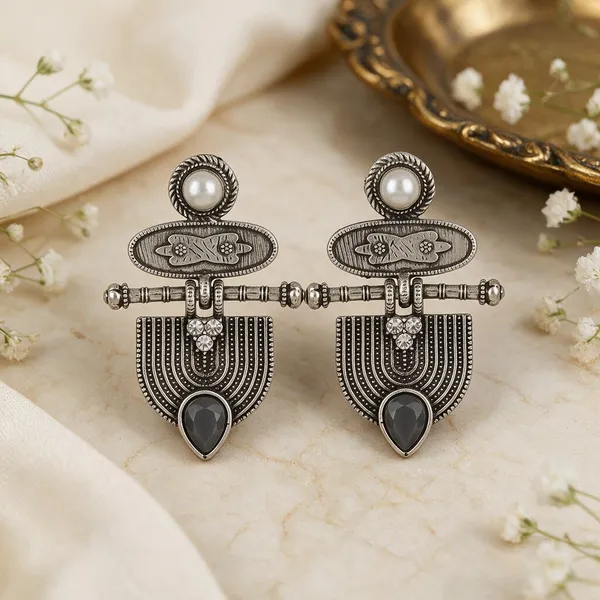 Silver_Tone_Oxidized_Statement_Drop_Earrings_for_Women