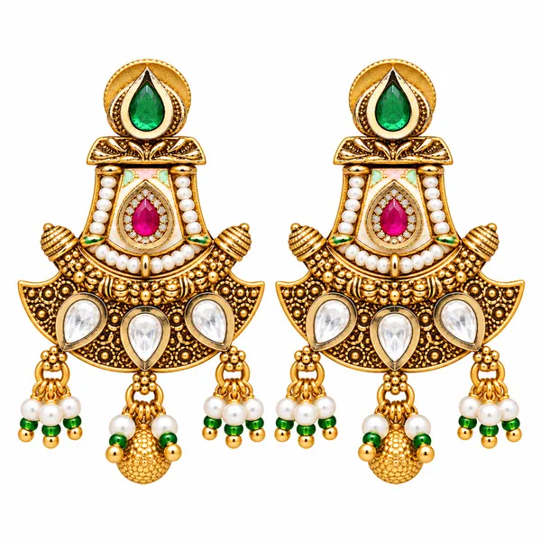 Gold_Tone_Stone_Studded_Chandelier_Earrings_for_Women