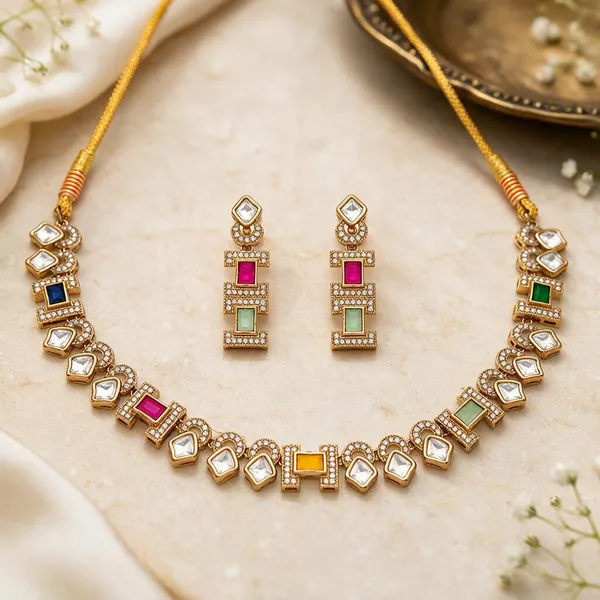 Gold_Tone_Multicolor_Necklace_Set_for_Women