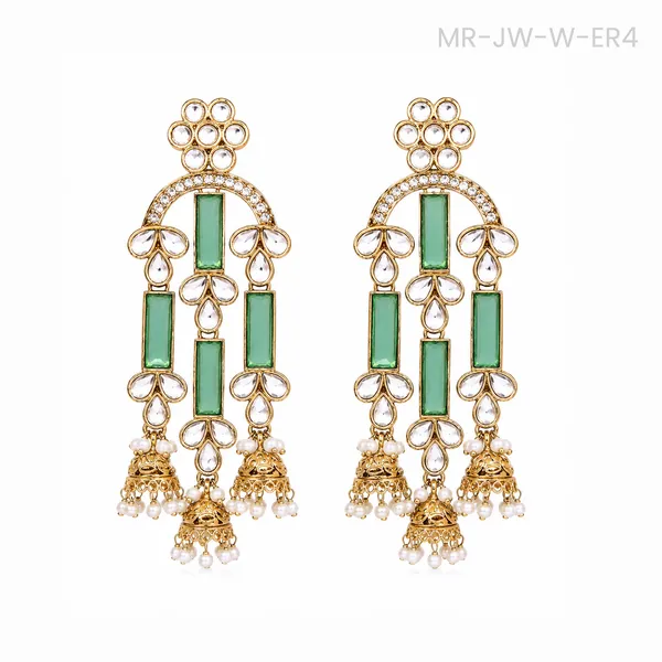 Green_Gold_Tone_Chandelier_Jhumka_Earrings_for_Women