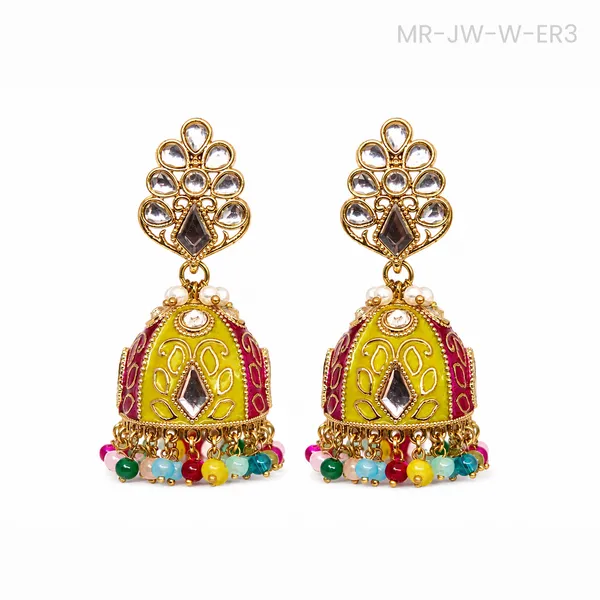 Multicolour_Kundan_Style_Jhumka_Earrings_for_Women