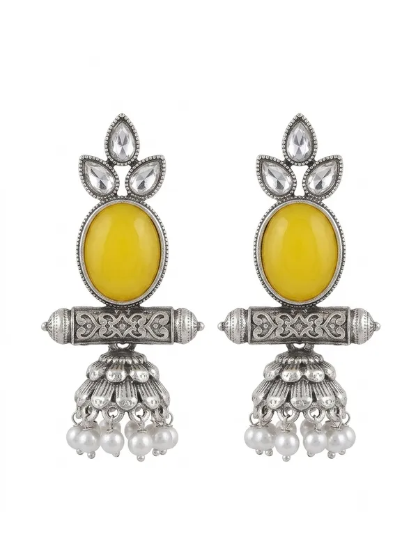 Silver-Tone_Yellow_Stone_Pearl_Drop_Jhumka_Earrings_for_Women