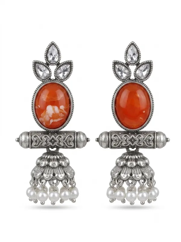 Silver_Oxidized_Jhumka_Earrings_for_Women