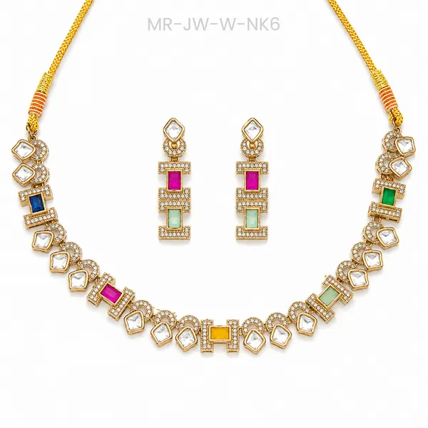 Gold_Tone_Multicolor_Necklace_Set_for_Women