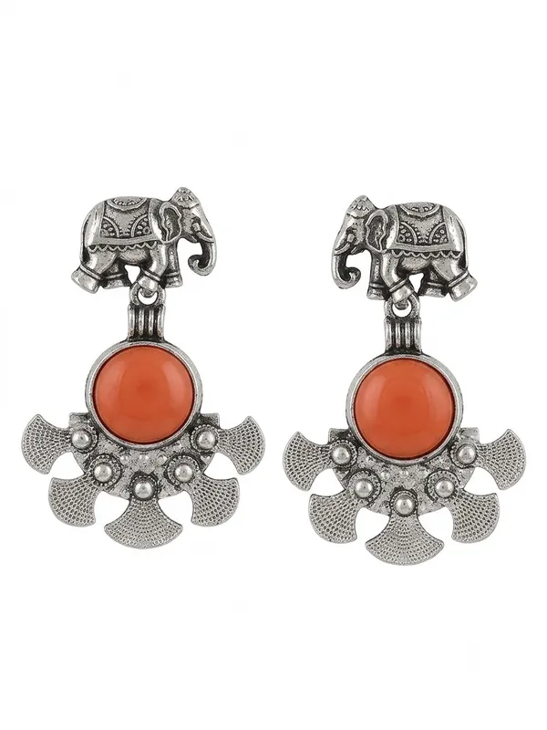Silver_Oxidised_Elephant_Drop_Earrings_for_Women