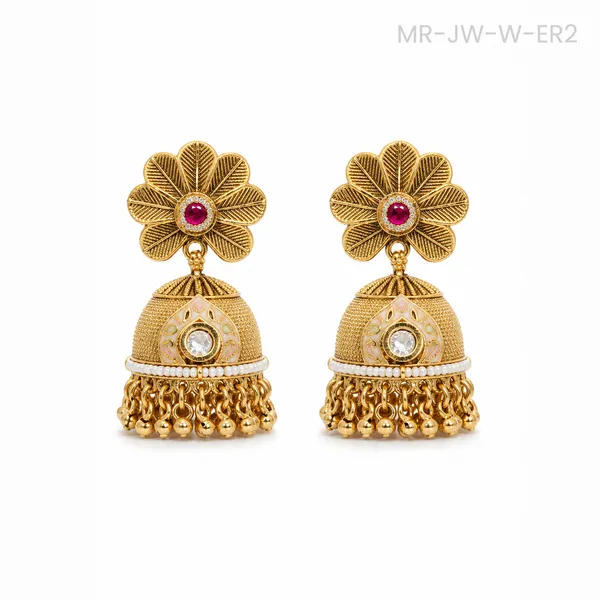 Gold-Tone_Floral_Jhumka_Earrings_for_Women