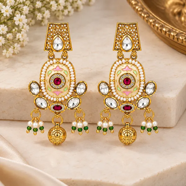 Gold_Tone_Gemstone_Embellished_Dangler_Earrings_for_Women