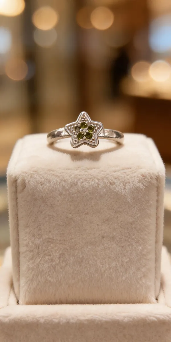 Silver_Metal_Star_Stone_Embellished_Ring_For_Women