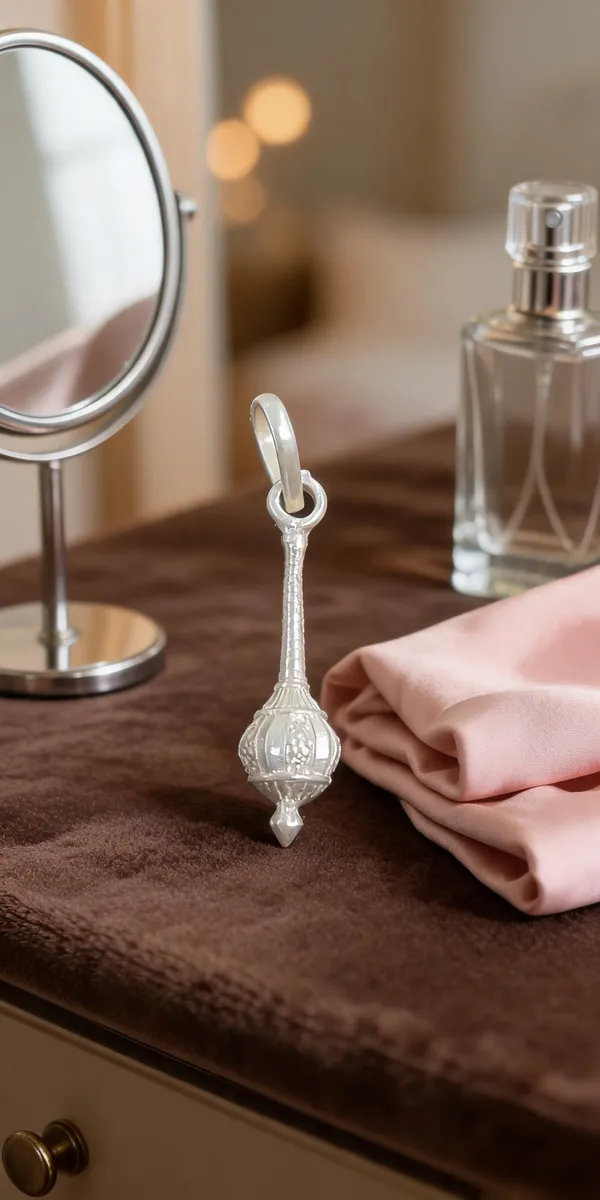 Silver_Metal_Ornate_Engraved_Pendant_For_Women