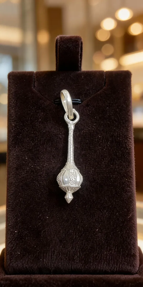 Silver_Metal_Ornate_Engraved_Pendant_For_Women