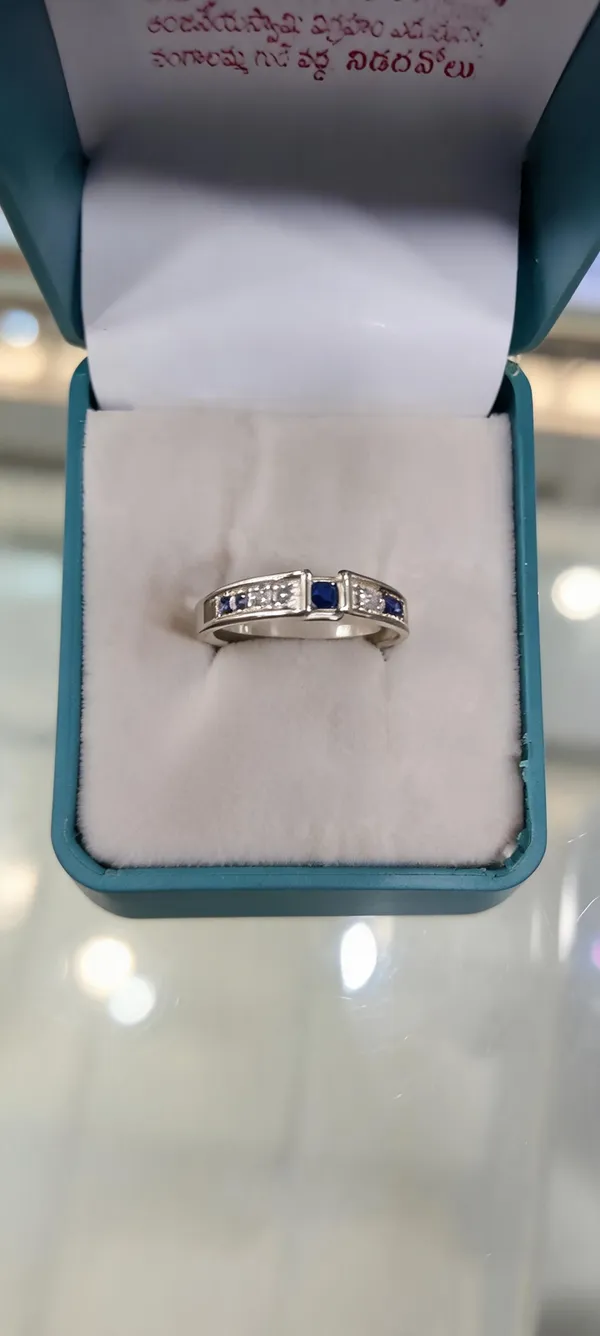 Silver_Metal_Blue_Stone_Studded_Ring_For_Women