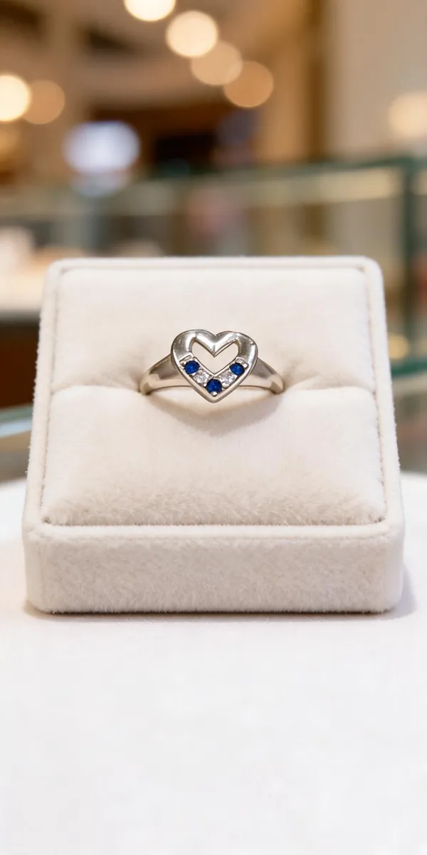 Silver_Metal_Heart_Motif_Blue_Stone_Ring_For_Women