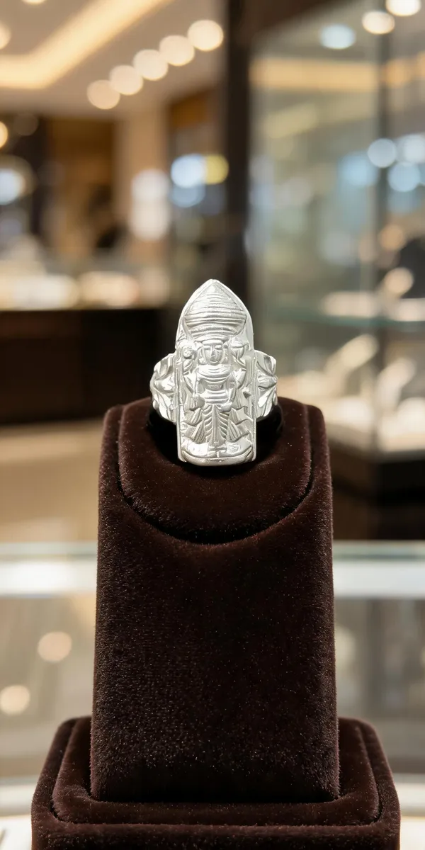 Silver_Metal_Hindu_Deity_Motif_Ring_For_Unisex