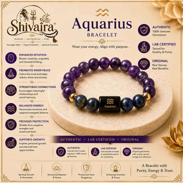 Aquarius_(Kumbh_Rashi)_Zodiac_Bracelet_with_Raw_Selenite_Charging_Plate