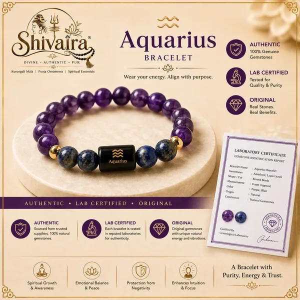 Aquarius_(Kumbh_Rashi)_Zodiac_Bracelet_with_Raw_Selenite_Charging_Plate