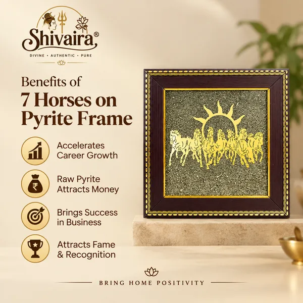 7_Horse_Pyrite_Dust_Photo_Frame_|_Luxury_Vastu_DÃ©cor_for_Home_&_Office