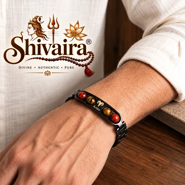 Aries_Zodiac_Bracelet_|_Mesh_Rashi_Bracelet_with_Red_Jasper_&_Tiger_Eye_|_Shivaira