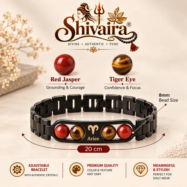 Aries_Zodiac_Bracelet_|_Mesh_Rashi_Bracelet_with_Red_Jasper_&_Tiger_Eye_|_Shivaira