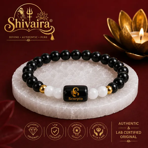 Scorpio_(Vrishchik_Rashi)_Zodiac_Bracelet_with_Raw_Selenite_Charging_Plate