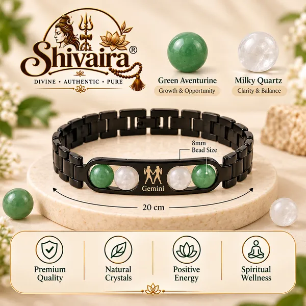 Gemini_Zodiac_Bracelet_|_Mithun_Rashi_Bracelet_with_Green_Aventurine_&_Milky_Quartz_|_Shivaira