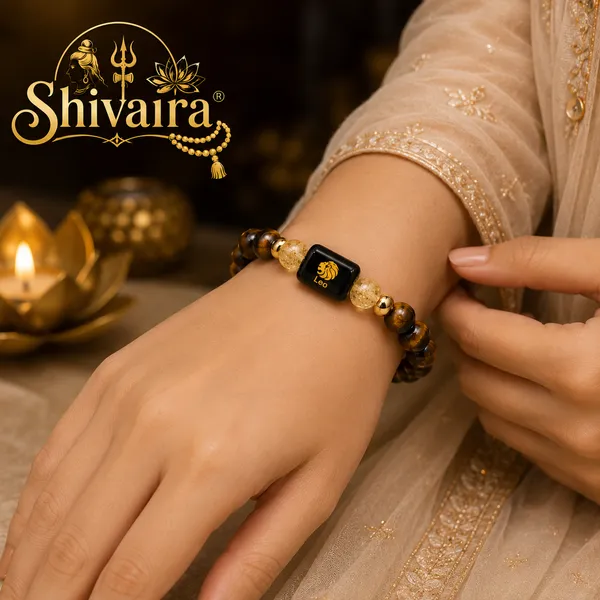 Leo_(Singh_Rashi)_Zodiac_Bracelet_with_Raw_Selenite_Charging_Plate
