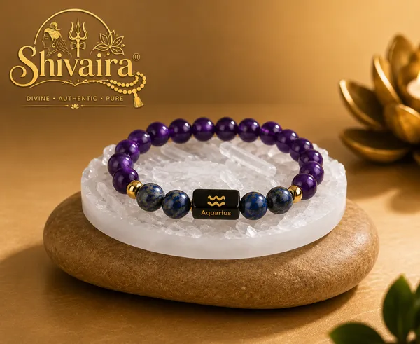 Aquarius_(Kumbh_Rashi)_Zodiac_Bracelet_with_Raw_Selenite_Charging_Plate