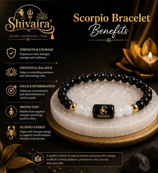 Scorpio_(Vrishchik_Rashi)_Zodiac_Bracelet_with_Raw_Selenite_Charging_Plate