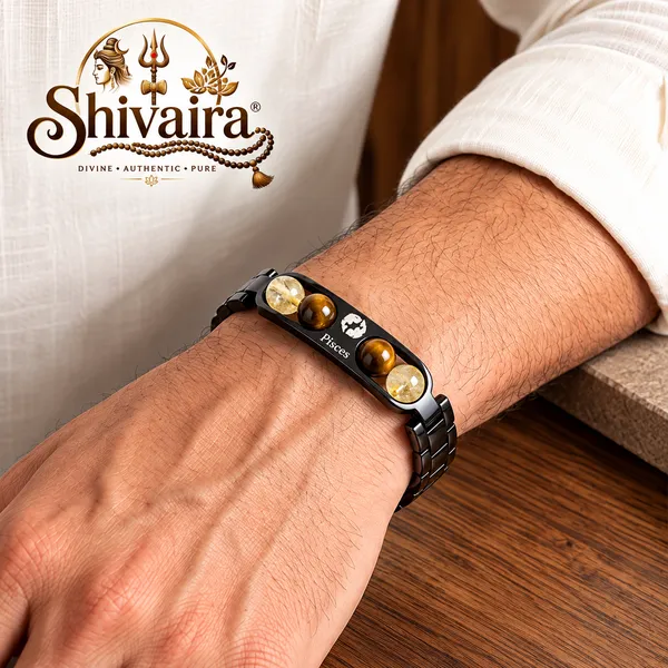 Pisces_Zodiac_Bracelet_|_Meen_Rashi_Bracelet_with_Citrine_&_Tiger_Eye_|_Shivaira