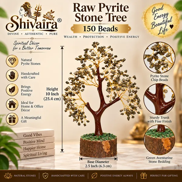 Shivaira_Raw_Pyrite_Stone_Tree_150_Beads_|_Pyrite_Money_Tree_for_Wealth,_Prosperity_&_Positive_Energy