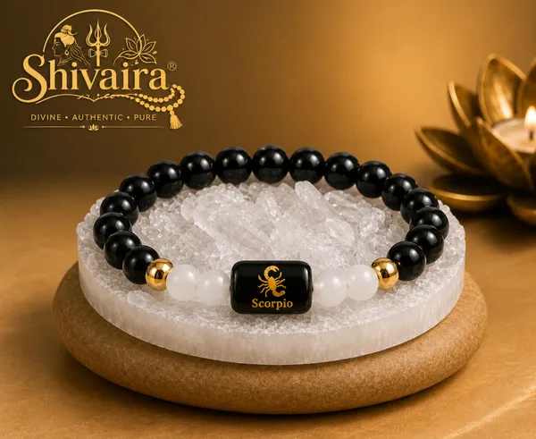 Scorpio_(Vrishchik_Rashi)_Zodiac_Bracelet_with_Raw_Selenite_Charging_Plate