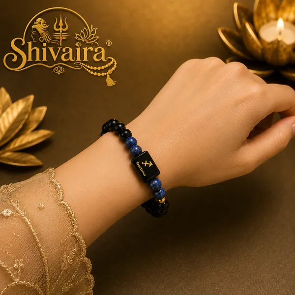 Sagittarius_(Dhanu_Rashi)_Zodiac_Bracelet_with_Raw_Selenite_Charging_Plate