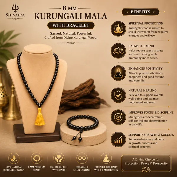 8_MM_Kurungali_Mala_&_Bracelet_Set_–_Original_Natural_Kurungali_Wood