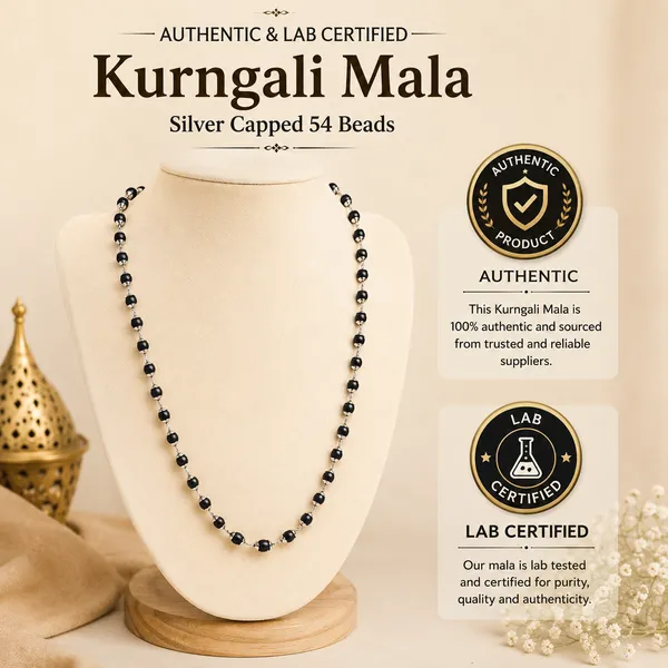Natural_Kurungali_Mala_with_Silver_Capped_54_Beads_–_Authentic_&_Lab_Certified