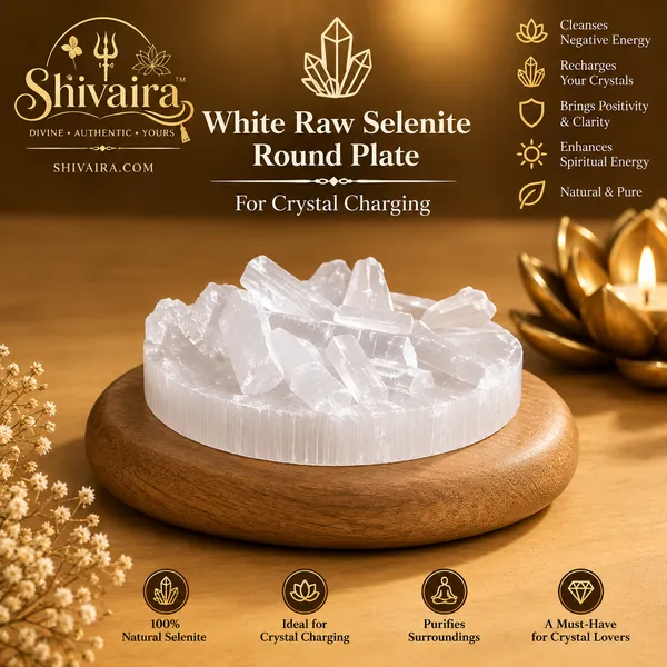 White_Raw_Selenite_Round_Plate_For_Crystal_Charging