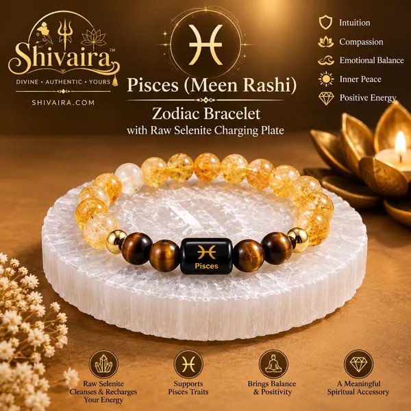 Pisces_(Meen_Rashi)_Zodiac_Bracelet_with_Raw_Selenite_Charging_Plate