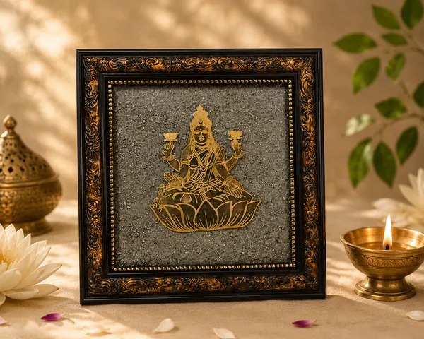 Goddess_Lakshmi_Divine_Frame_Premium_Black_Frame