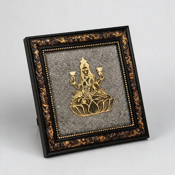 Black_And_Gold_Lakshmi_Artwork_And_Black_Frame