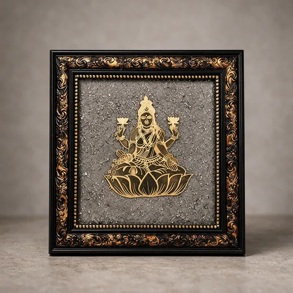 Black_And_Gold_Lakshmi_Artwork_And_Black_Frame