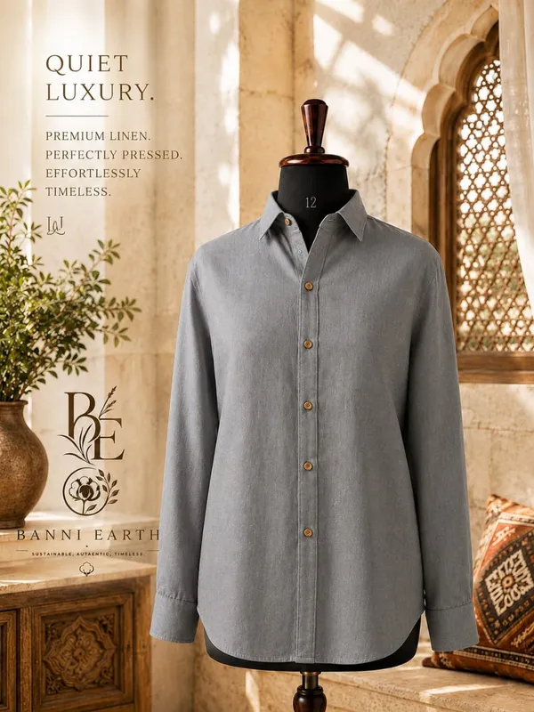 KALA(ORGANIC)COTTON_HAND_WOVEN_FABRIC_WITH_CHEMICAL_FREE_DYING_WOMEN"S_SHIRT,_GRAY_COLOUR