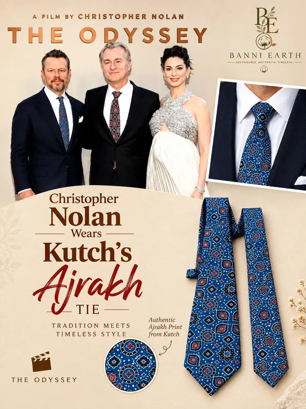 Blue_Ajrakh_Handcrafted_Tie_Set