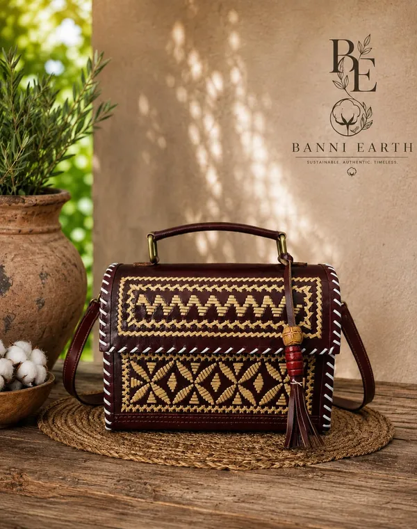 Banni_Earth_Brown_HANDEmbroidered_Handbag_With_Shoulder_Strap