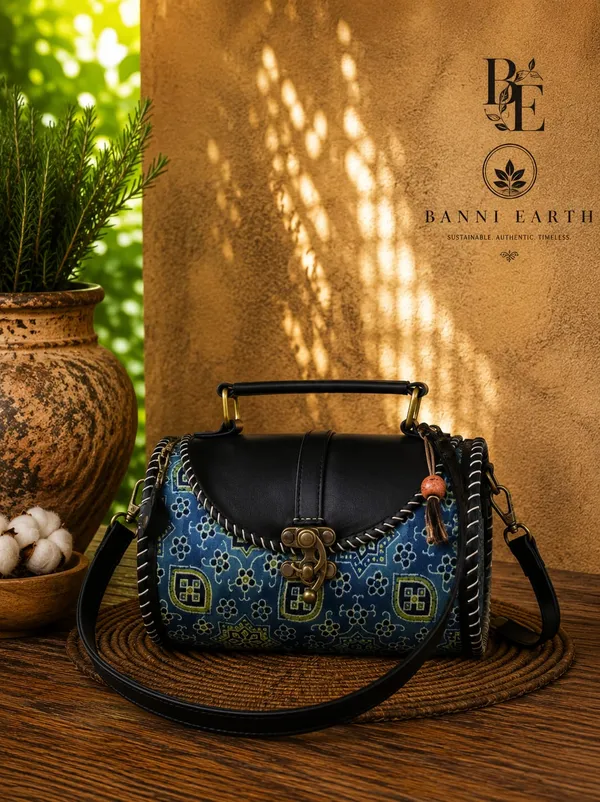 Dholak_Blue_-The_sling_Bag_With_shoulder_strap