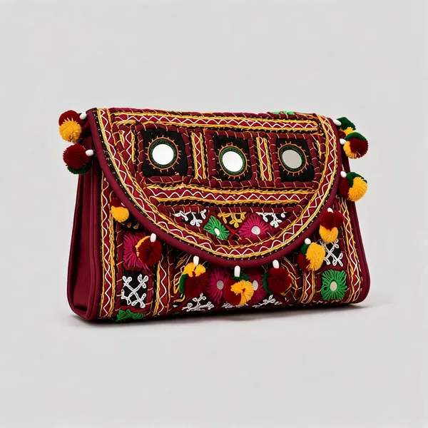 Multicolor_Cotton_Embroidered_Flap_Clutch_Bag_For_Women