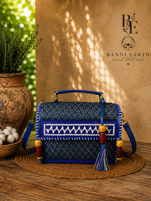 Blue_Ajarakh_Hut_-The_Leather_Sling_Bag_With_shoulder_strap