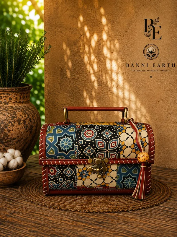 Ajararakh_Patchwork_Hut-The_Leather_Sling_bag_with_Shoulder_strap