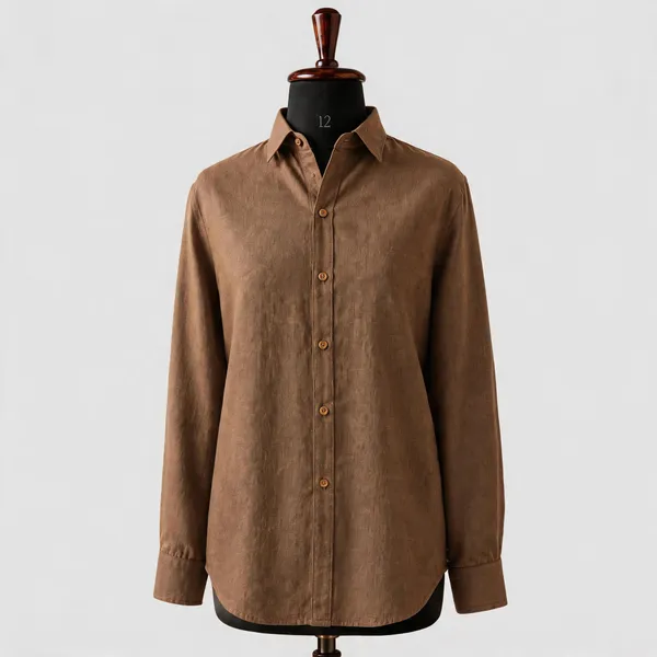 Brown_Kala_Cotton_Relaxed_Fit_Shirt_For_Women